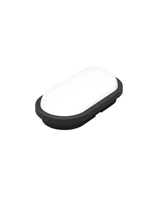 APLIQUE OVAL LED NEGRO 15W  6400K