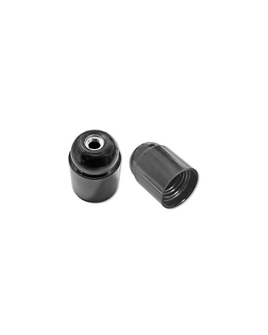 PORTALAMPARAS LISO NEGRO E27