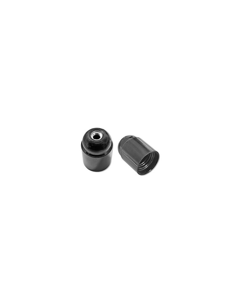 PORTALAMPARAS LISO NEGRO E27