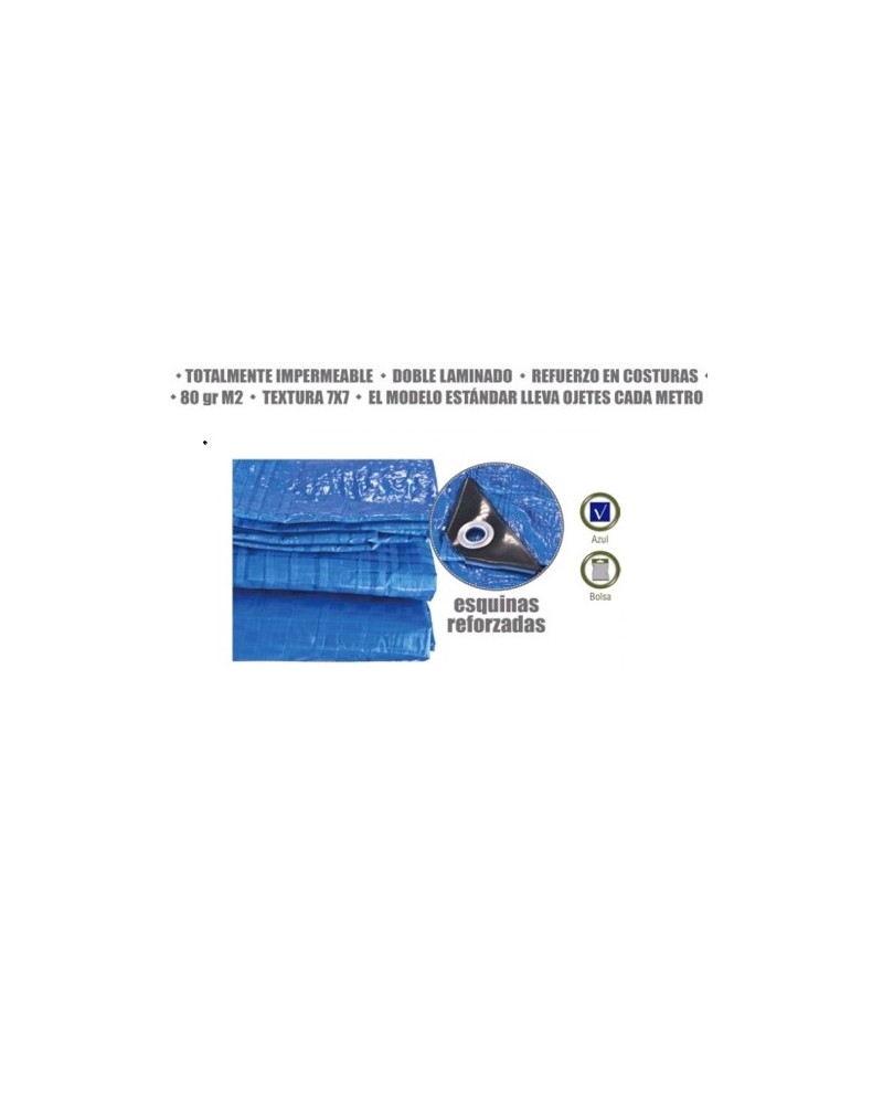 TOLDO STANDARD AZUL 10x15 TEXTURA 7X7  80gr/m2