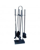 CONJUNTO PARA LAREIRA CON MANGOS INOX