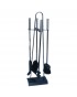 CONJUNTO PARA LAREIRA CON MANGOS INOX