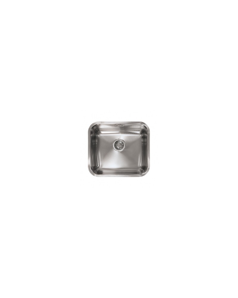 FREGADERO INOX CUADRADO HERMES 1SENO 45x40 BAJO ENCIMERA