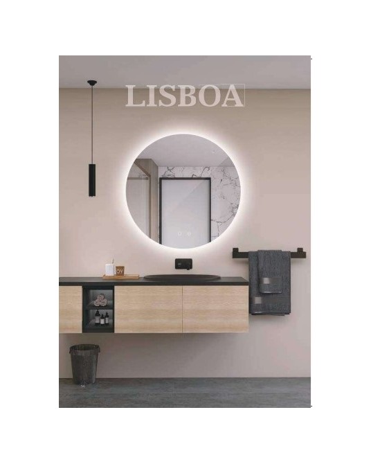 ESPEJO LISBOA Ø 80 CM ANTIVAHO RETROILUMINADO