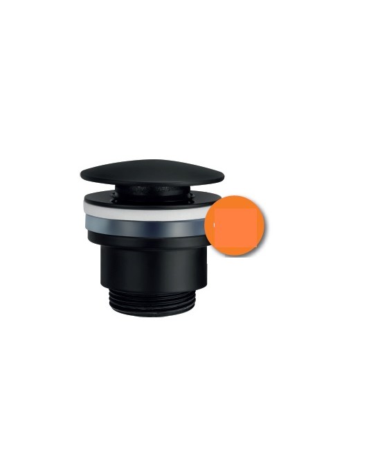 VALVULA CLICK-CLACK NEGRO MATE LAVABO/BIDÉ