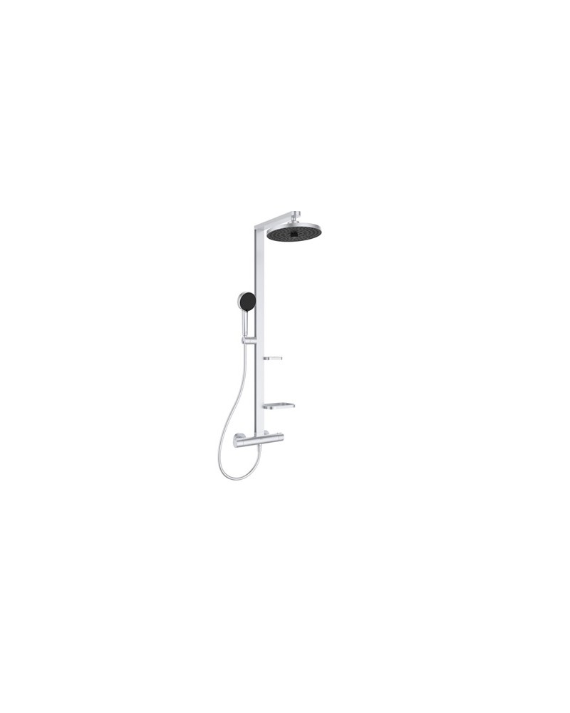GRAN DUCHA CERATHERM ALU + 260 MM SILVER Termostática + Columna fija