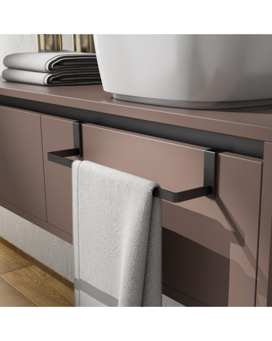 TOALLERO MUEBLE NEGRO MATE GEDY