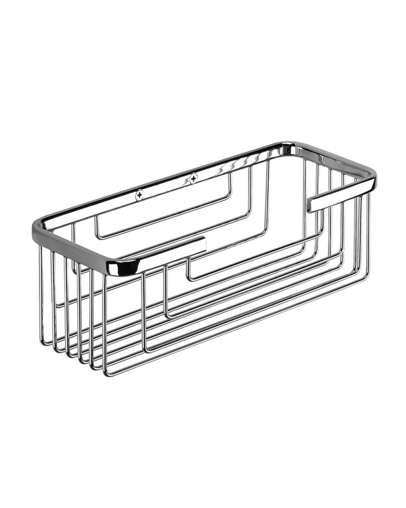 CESTA JABONERA DOBLE DE VARILLAS CROMO GEDY