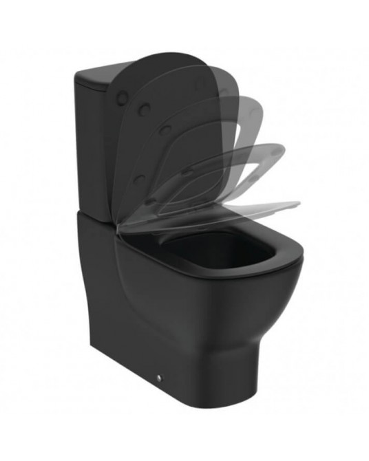 INODORO TESI COMPLETO NEGRO MATE ASIENTO FINO SOFT A/I